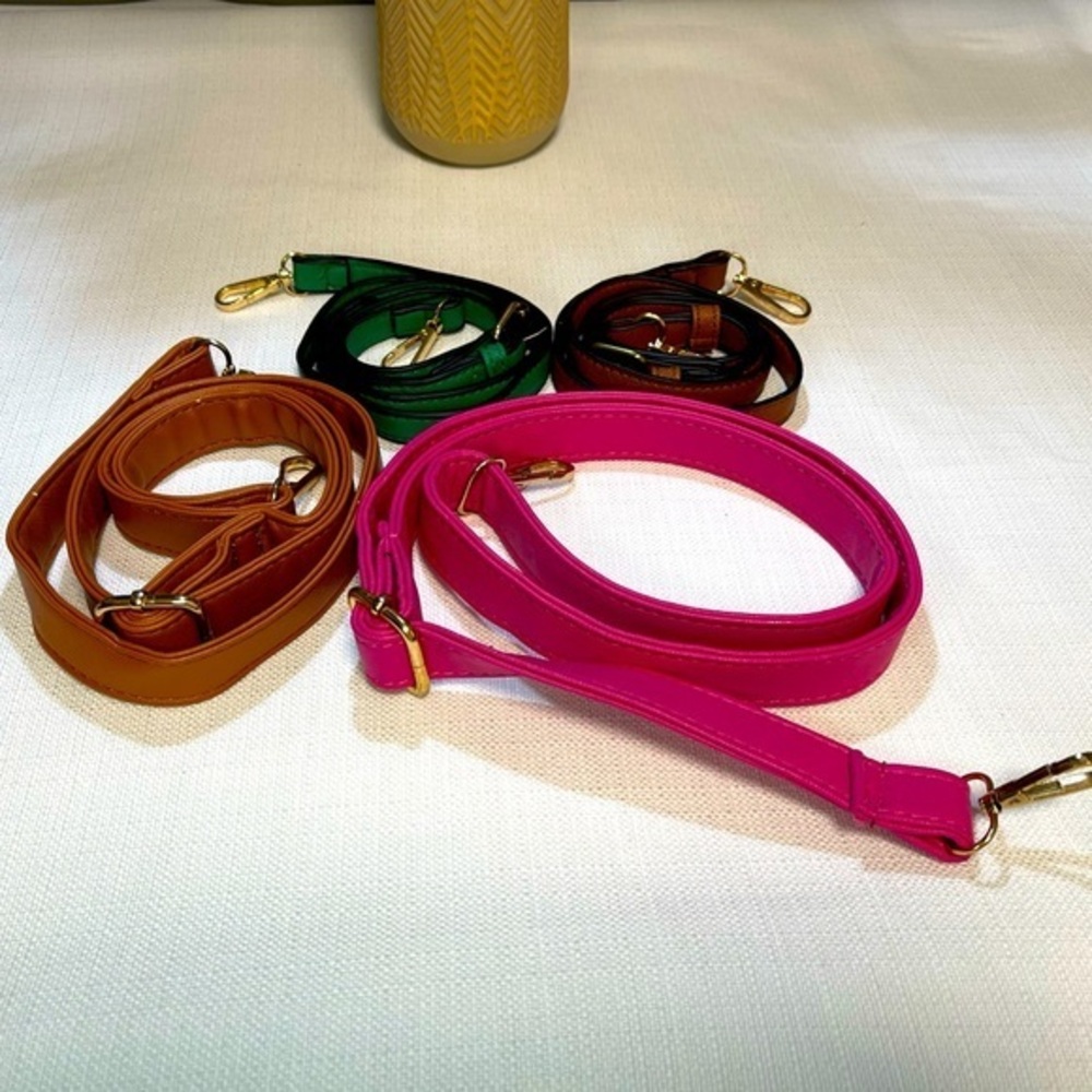 EUC Vegan Leather Unbranded Crossbody Replacement Straps - See Size/Description